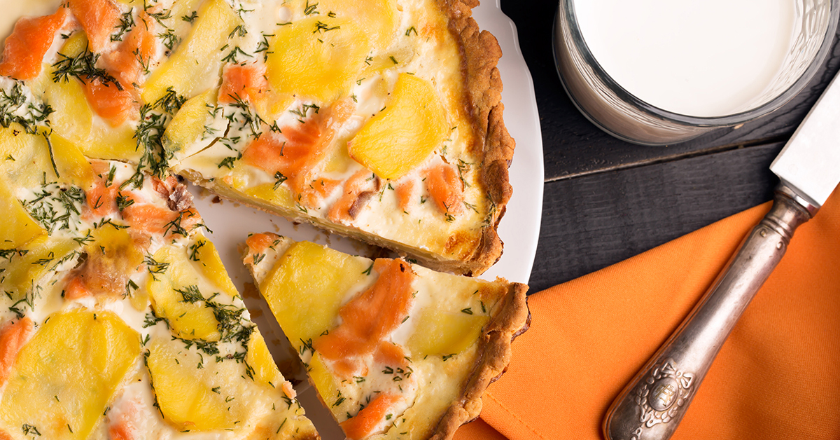 Quiche de salmón Generación Lactea