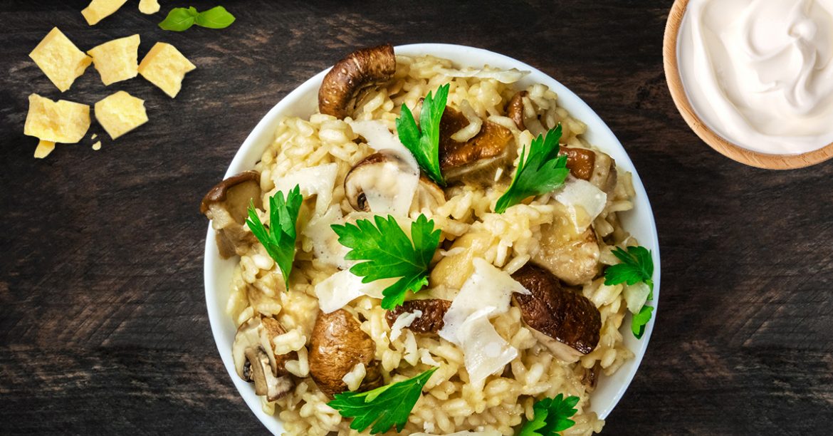 Risotto de setas Generación Lactea